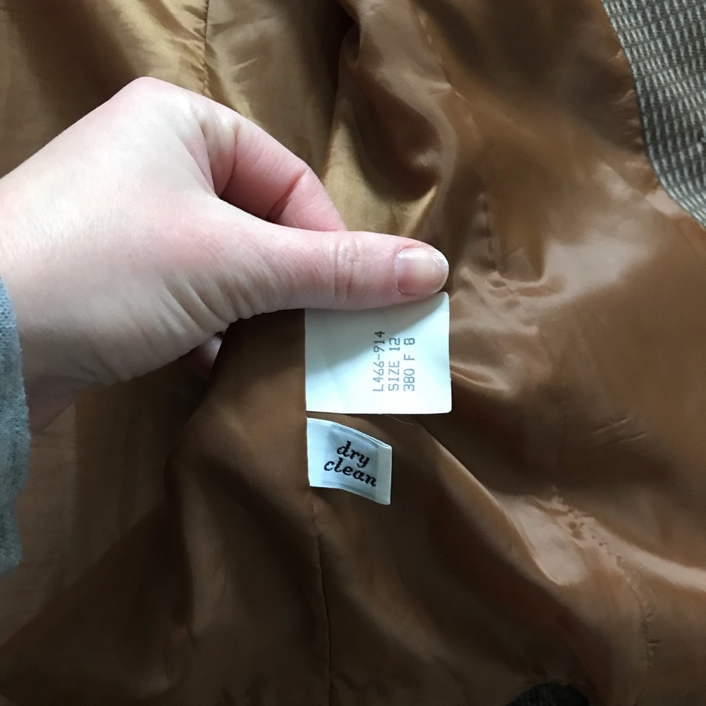 Pendleton Vintage Wool One Button Blazer Grey - image 5